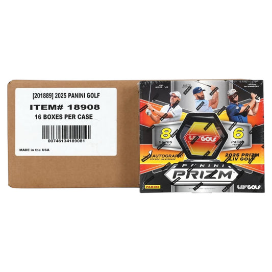 2025/26 Panini Prizm LIV Golf Case (16 Hobby Box)