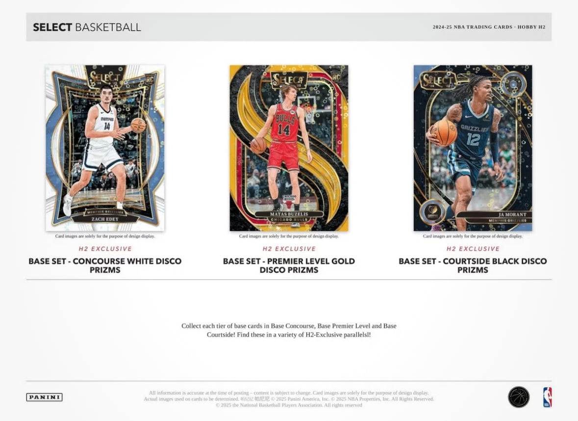2024-25 PANINI SELECT BASKETBALL H2 Hobby Box