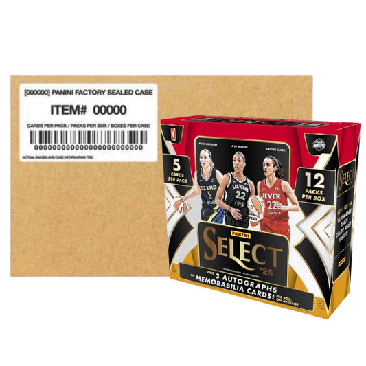 2025 PANINI SELECT WNBA BASKETBALL HOBBY 12 BOX CASE