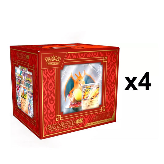 Pokemon Charizard ex Super Premium Collection Case (4 boxes) Preorder 10/04/24