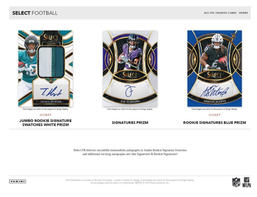 2025 Panini Select Football Hobby Case (12 Hobby Box) Presale 2/9/26