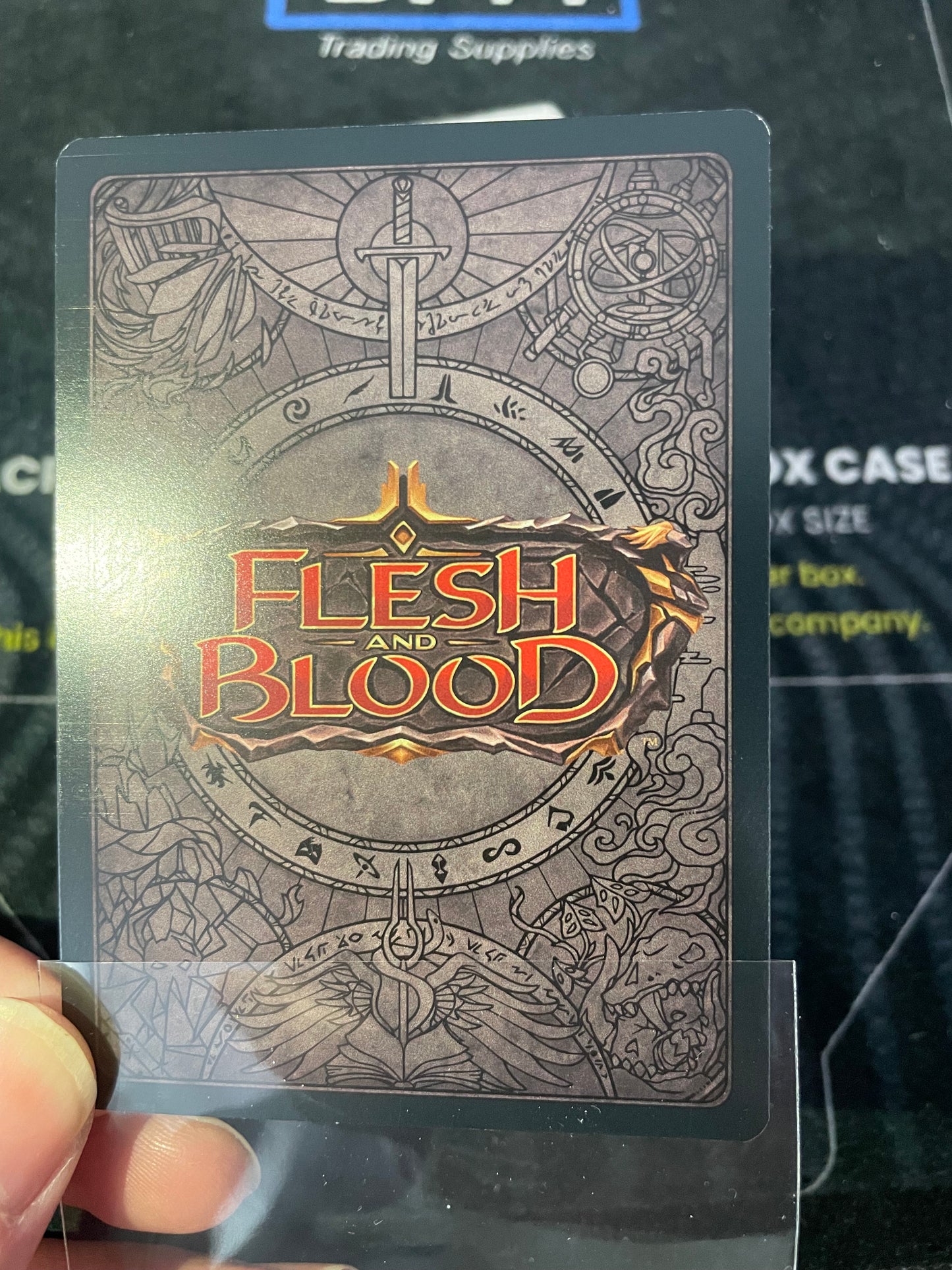 Grasp Of The Arknight Flesh and Blood TROPHY CARD GOLD FOIL (LIGHT PLAY)