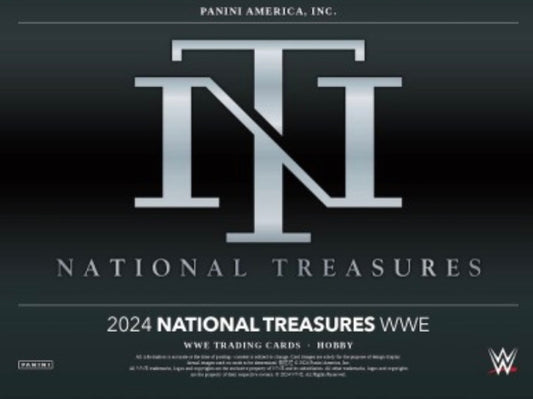 2024 Panini National Treasures WWE Wrestling Hobby Box Case Sealed Presale 12/27/24