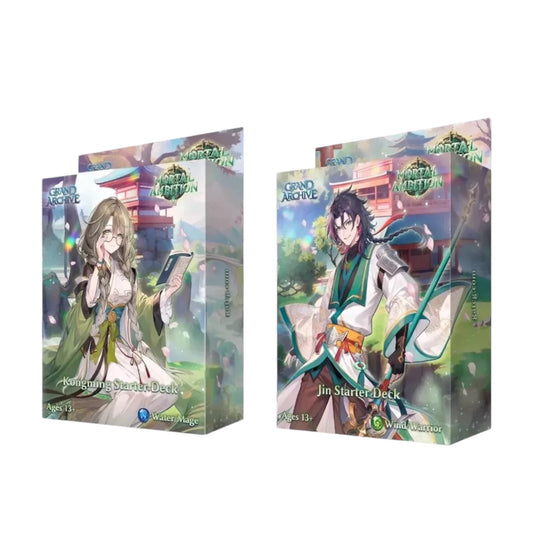 -Set of 2- Starter Decks Grand Archive TCG: Mortal Ambition Kongming & Jin