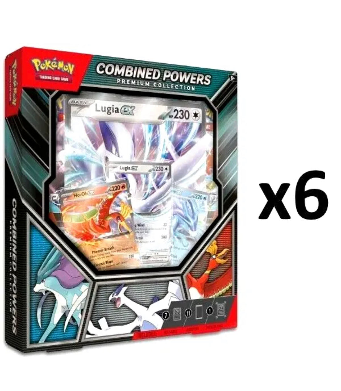 6 Pokemon TCG Combined Powers Premium Collection Box CASE Sealed