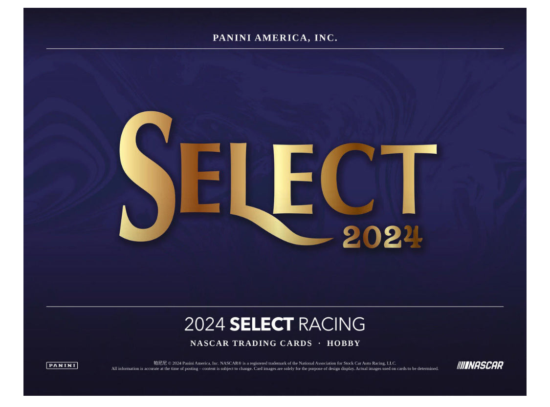 2024 Panini Select Racing Sealed Case (12 hobby boxes)