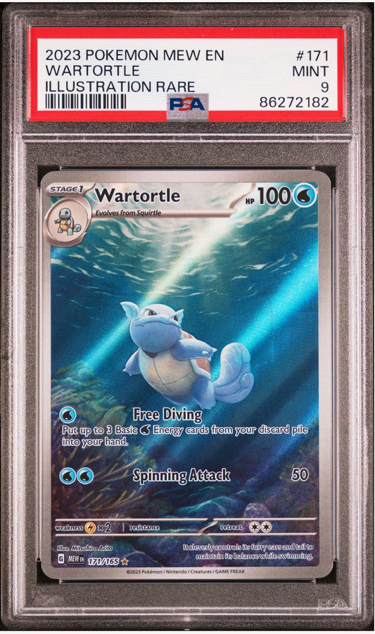 Wartortle 171/165 Illustration Rare PSA 9 Mint