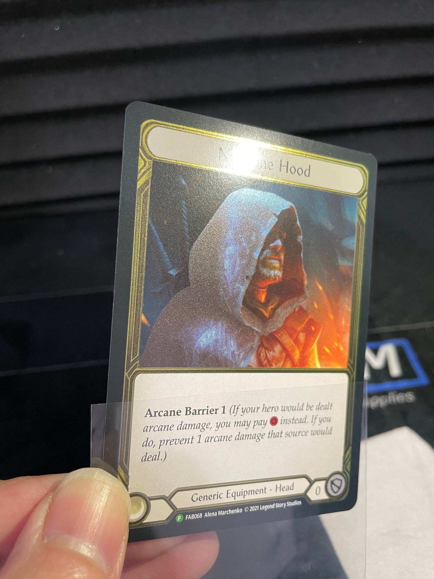 Nullrune Hood Gold Foil Trophy Card NM