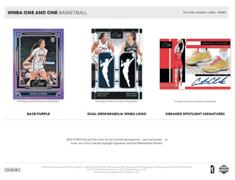 2025 Panini WNBA One & One Basketball Hobby Case (10 Hobby Box)