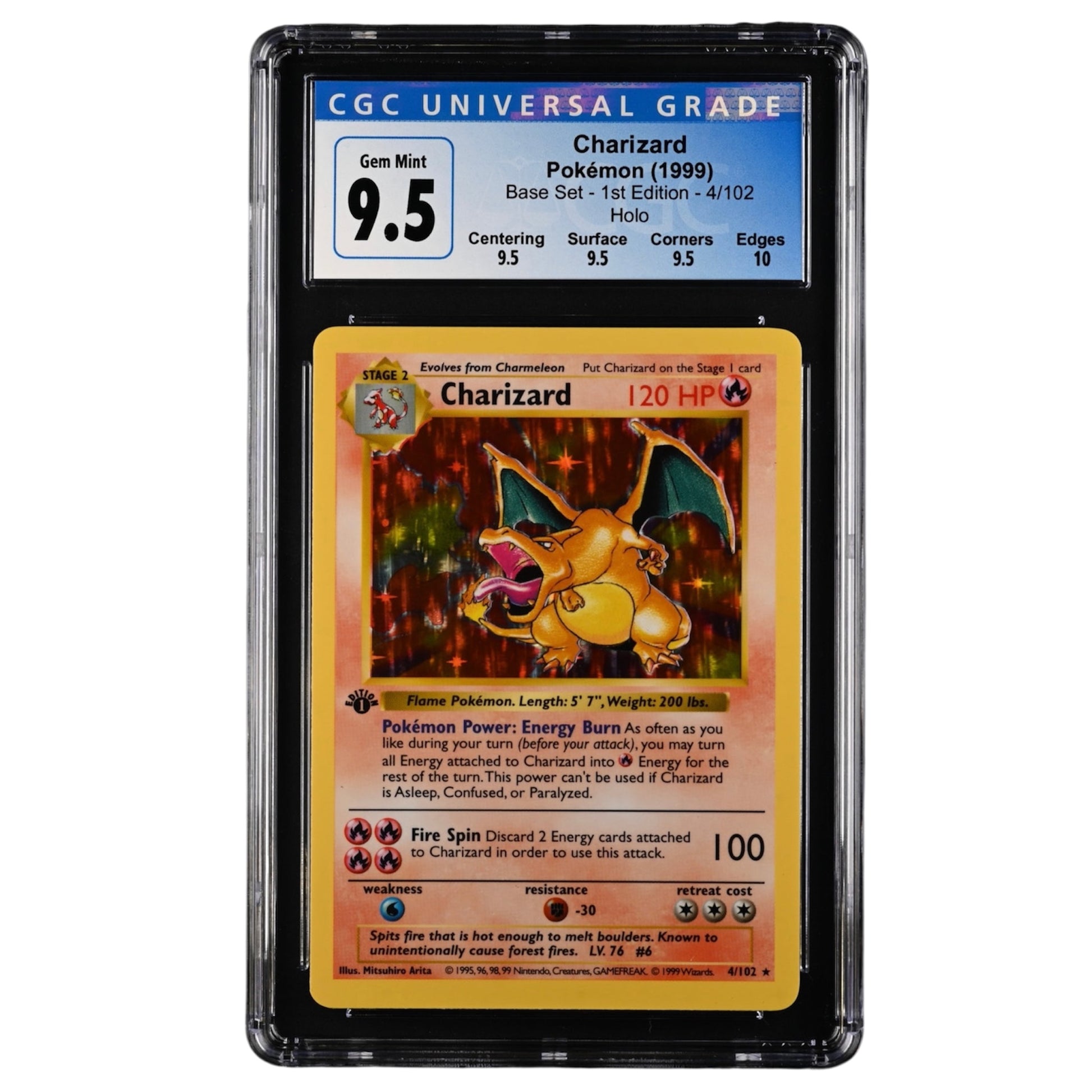 Charizard 1st ed Shadowless CGC 9.5 Quad+ BPMTRADINGSUPPLIES Charizard 1st ed Shadowless CGC 9.5 Quad+ BPMTRADINGSUPPLIES