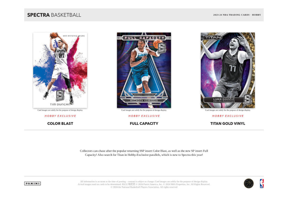 2023/24 PANINI SPECTRA BASKETBALL HOBBY BOX