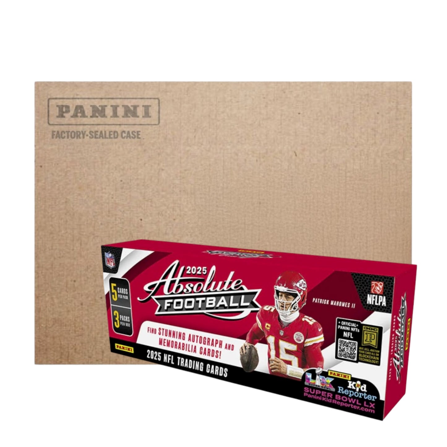 2025 PANINI ABSOLUTE FOOTBALL Hobby Box Case (12 Hobby Box)