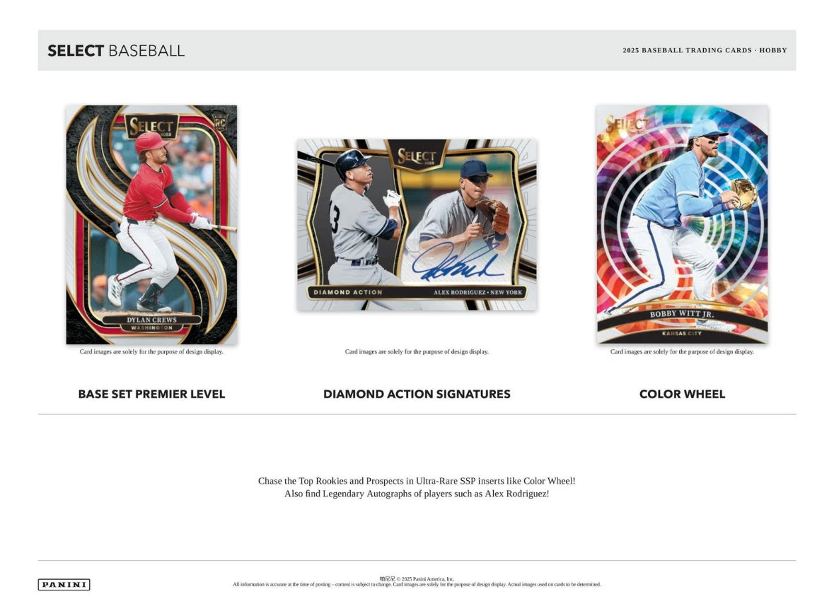 2025 Panini Select Baseball Hobby Case (12 Hobby Box)
