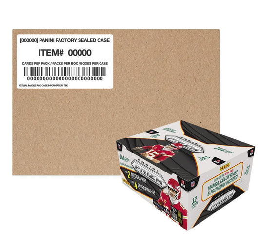 2025 Panini Prizm Football Hobby Box Case (12 Hobby Box)