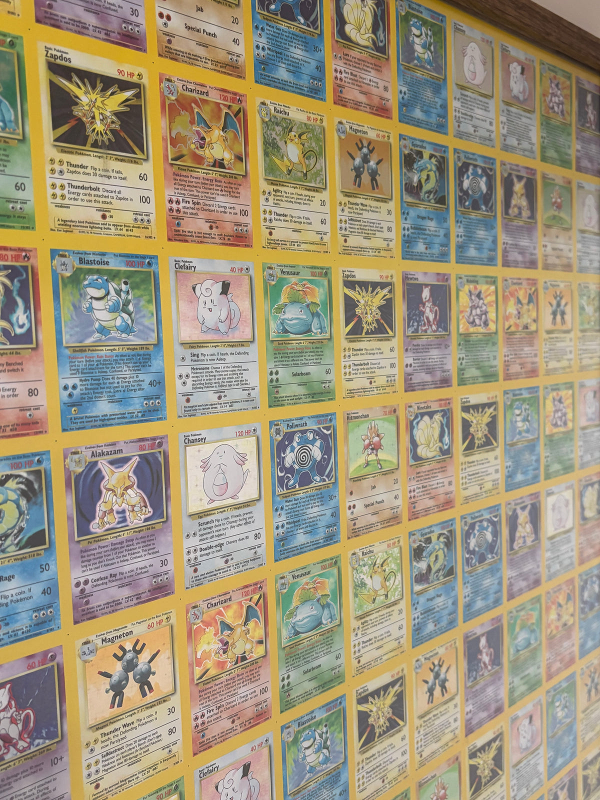 1999 HOLO RARE Base Set UNCUT SHEET of Pokemon Cards (110 Cards) - 7 Charizards