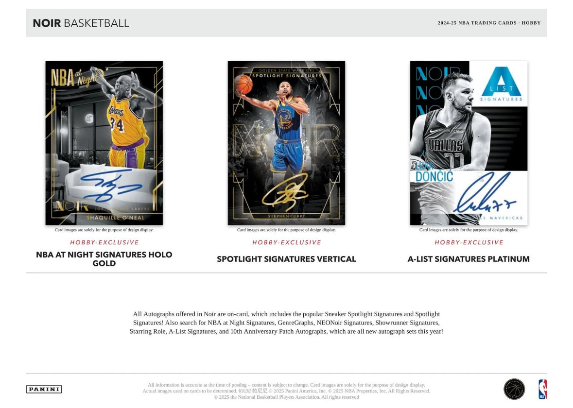 2024/25 Panini Noir Basketball Hobby Box
