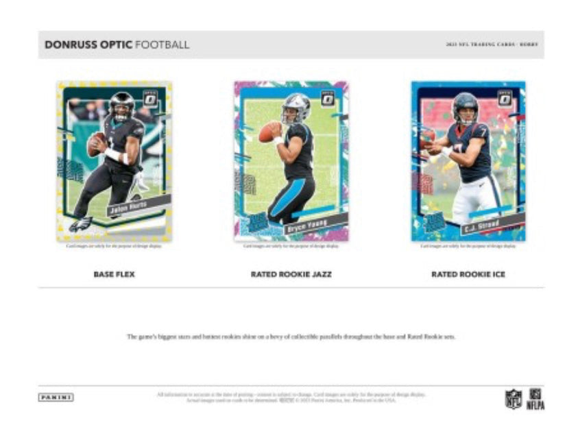 2023 Panini Donruss Optic Football Hobby Box Case (12 Hobby Boxes)