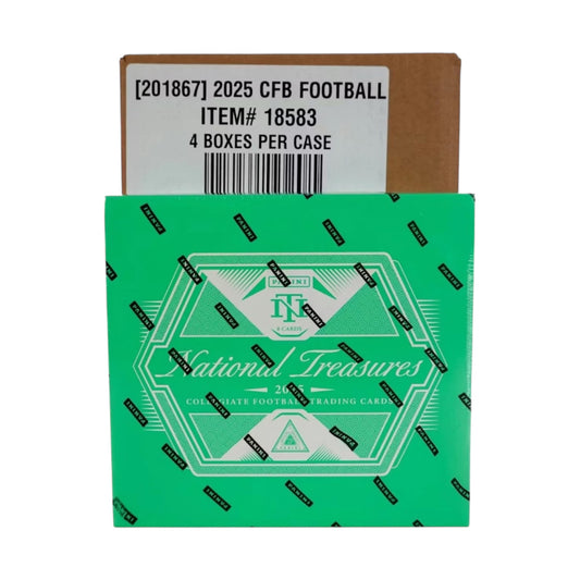 2025 Panini National Treasures Collegiate Football Hobby Case (4 Hobby Box)