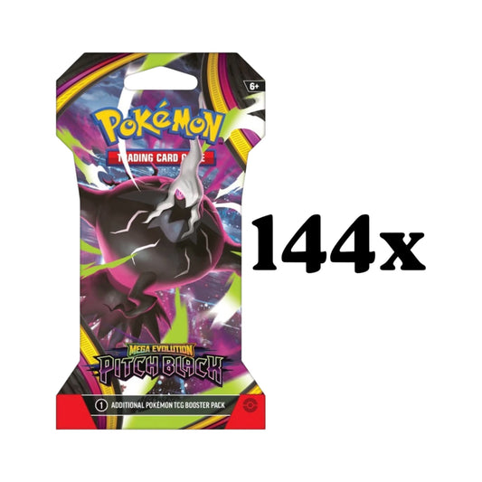 Pitch Black Sleeved Booster Case - ME05 PRESALE 7/17/26