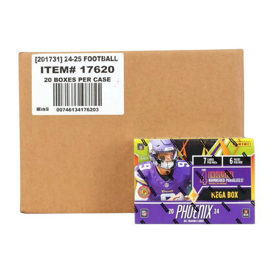 2024 Panini Phoenix Football Factory Sealed 20 Hobby International Mega Box Case