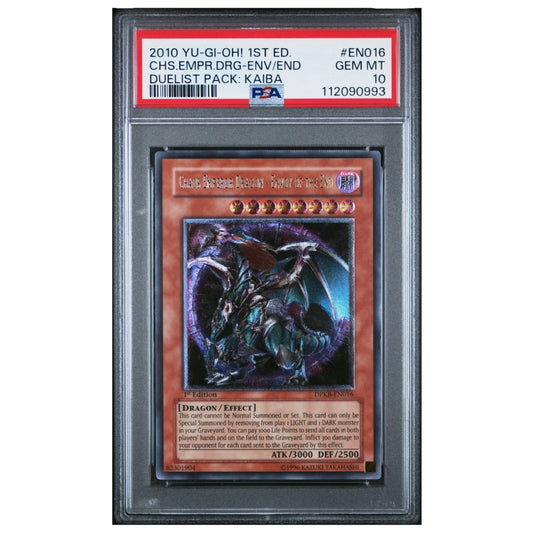 PSA 10 EURO Chaos Emperor Dragon DPKB-EN016 Ultimate Rare 1st Edition *93 Yugioh