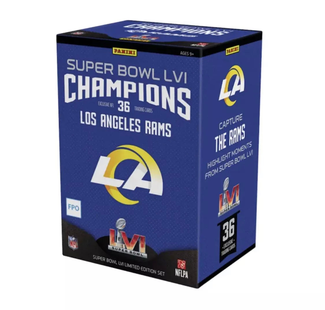 La Rams Press Box 2022 Panini LA Rams Super Bowl LVI Champions Box Set – BPMTRADINGSUPPLIES