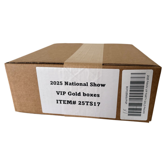 2025 Panini National VIP Party Sealed Case - Gold Packs Gems Box White Sparkle