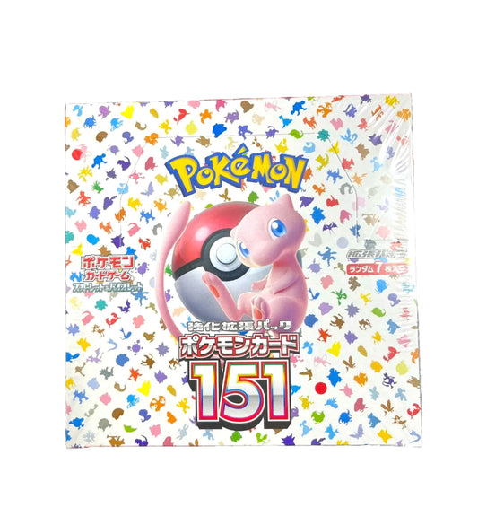 Japanese Pokémon TCG Scarlet & Violet Pokemon 151 Booster Box FACTORY SEALED