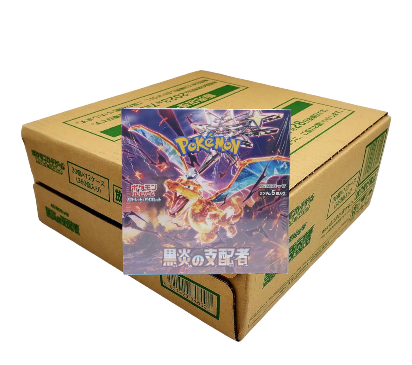 Ruler of The Black Flame Case Factory Sealed 12 Box Pokemon Card Japanese 2023