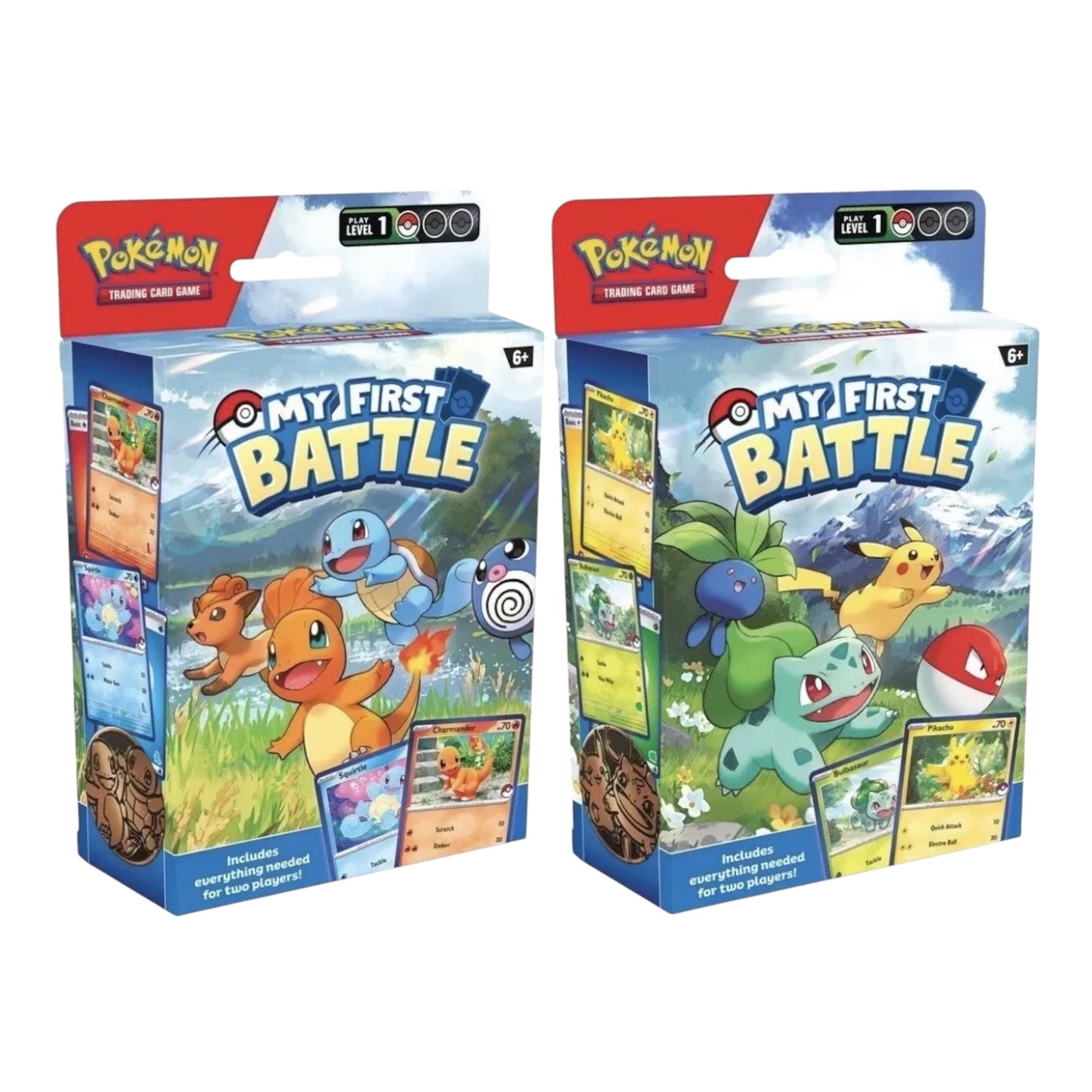 Set of 2 - 1 of Each - Pokemon TCG My First Battle Starter Decks