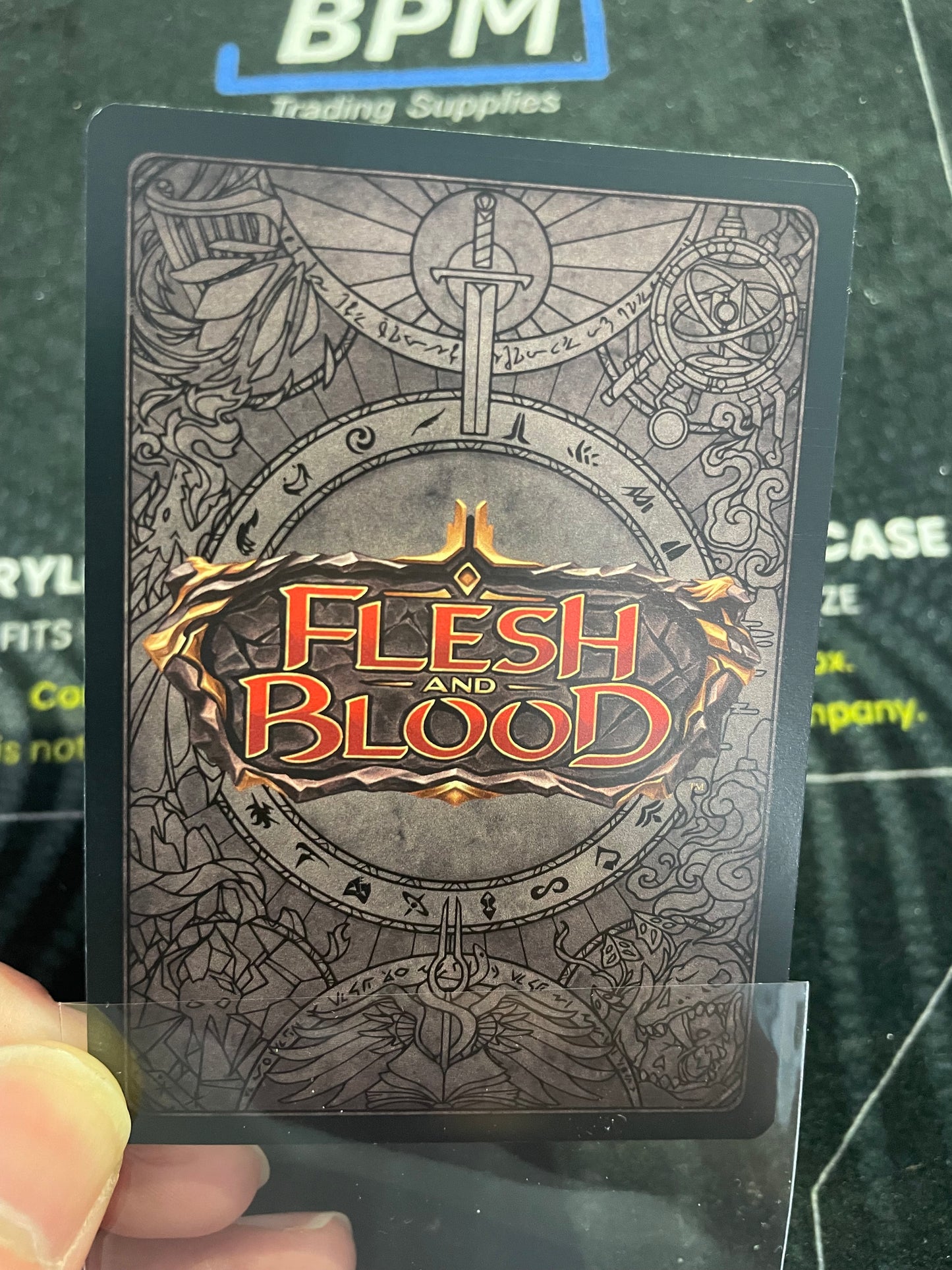 Grasp Of The Arknight Flesh and Blood TROPHY CARD GOLD FOIL (LIGHT PLAY)