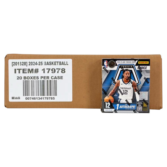 2024/25 Panini Mosaic Basketball Choice 20-Hobby Box Case