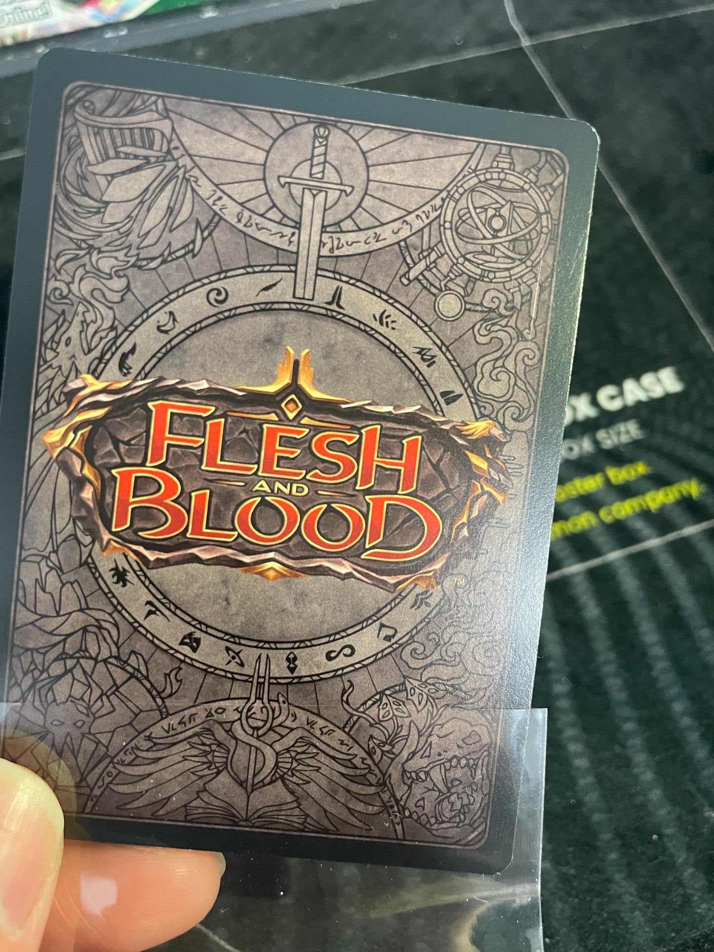 Grasp Of The Arknight Flesh and Blood TROPHY CARD GOLD FOIL (LIGHT PLAY)