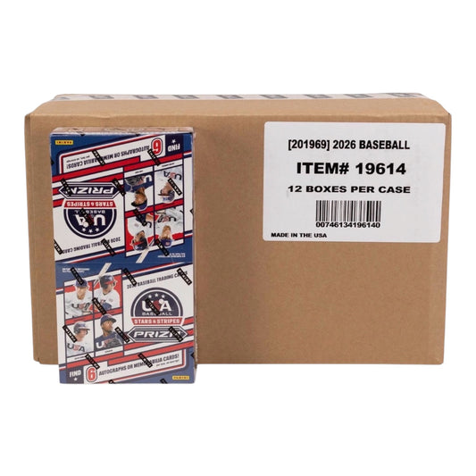 2026 Panini USA Stars & Stripes Prizm Baseball Hobby Box Case