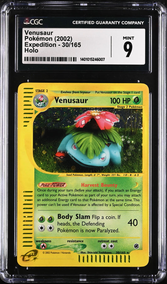 Venusaur Expedition Holo CGC 9 Mint