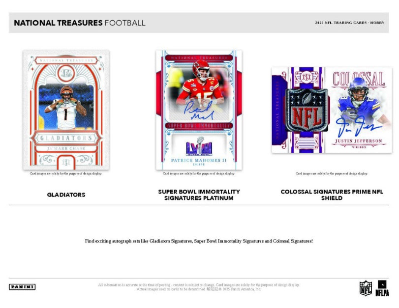 2025 Panini National Treasures Football Case (4 Hobby Box)