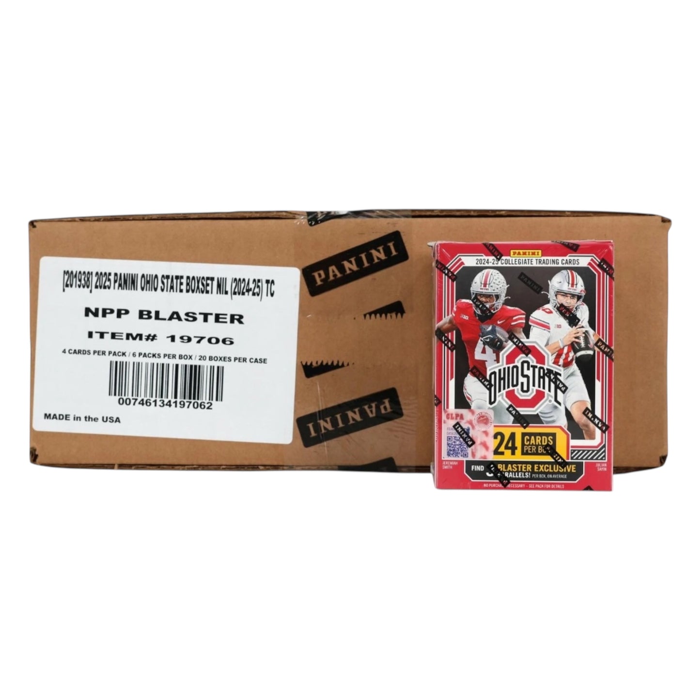 2025 PANINI NIL THE OHIO STATE UNIVERSITY 6-PACK BLASTER 20-BOX CASE