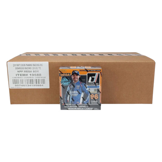 2026 Panini Donruss Racing Mega 20-Box Case