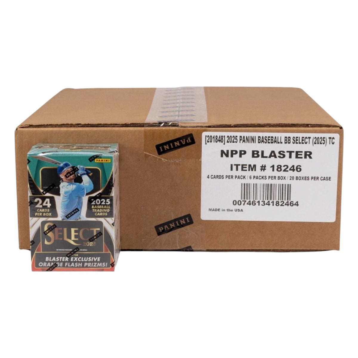2025 PANINI SELECT BASEBALL 6-PACK BLASTER 20-BOX CASE
