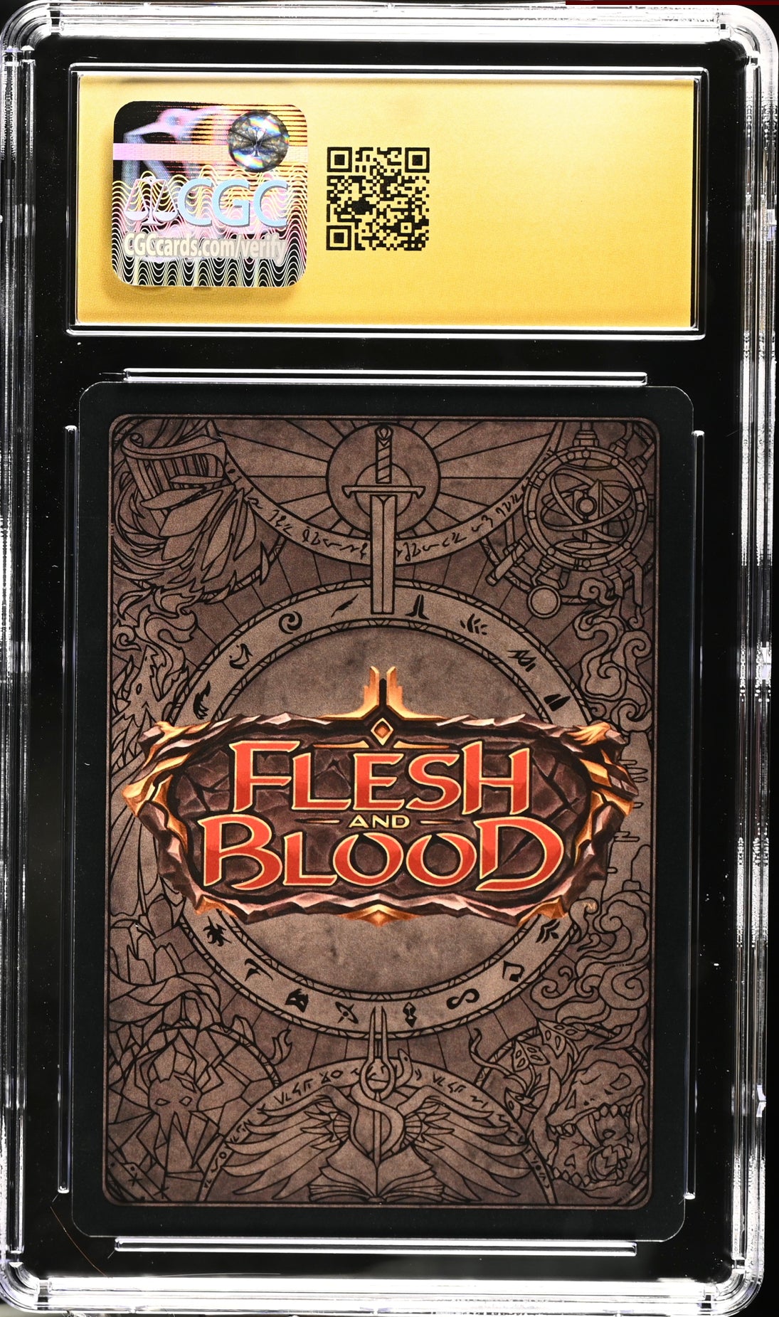 Flesh-and-Blood WTR Mask of Momentum Rainbow Foil CGC 10 Pristine