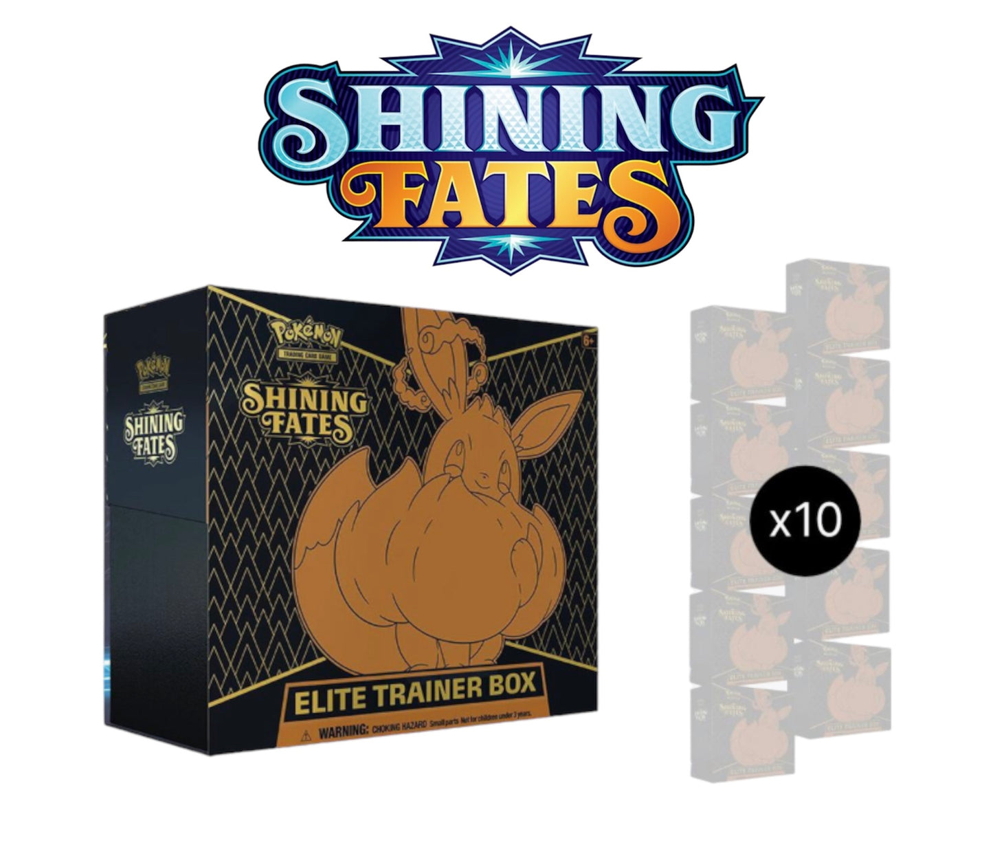 Shining Fates Elite Trainer Box Factory Sealed Case (10 etbs)