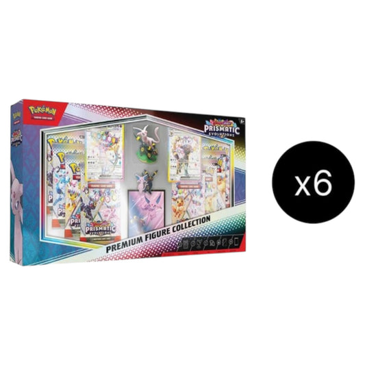 Prismatic Evolutions Premium Figure Collection Case (6 Collection Box) Presale 9/26/25)