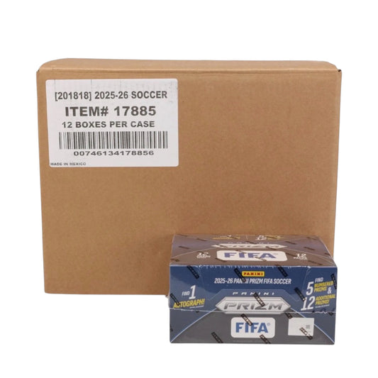 2025/26 Panini Prizm FIFA Soccer (12 Hobby Box) Case