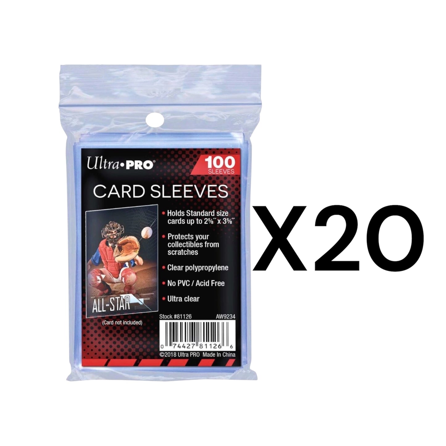 2000 Count Ultra PRO 2.5" x 3.5" Penny Sleeves Standard - Pokemon, Magic, Sports