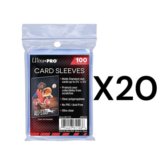 2000 Count Ultra PRO 2.5" x 3.5" Penny Sleeves Standard - Pokemon, Magic, Sports