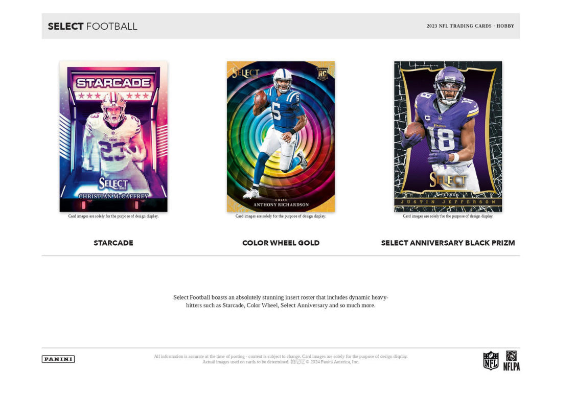 2023 PANINI SELECT FOOTBALL HOBBY BOX