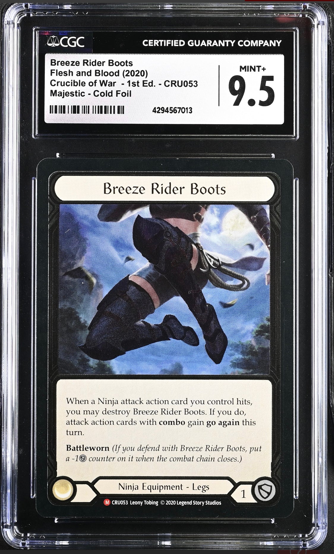 Breeze Rider Boots Crucible 1st ed Cold Foil CGC 9.5 Mint +