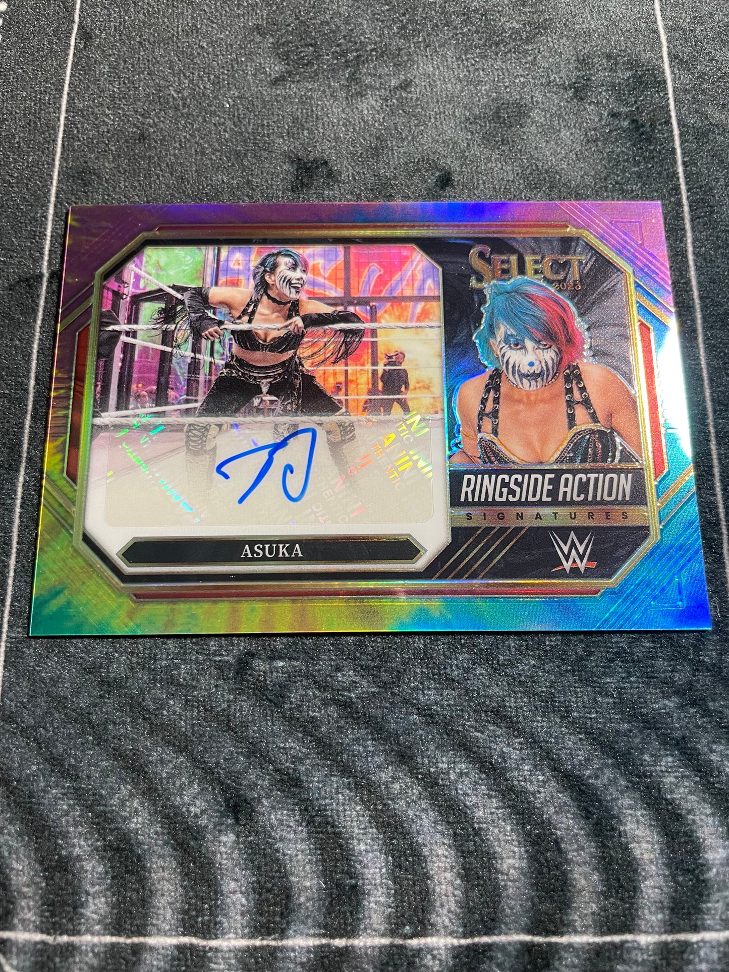 WWE Asuka Ringside Action Prizm 5/25 Tie-Dye