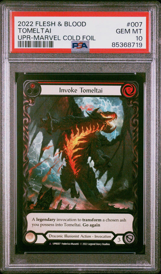 Invoke Tomeltai Marvel Cold Foil PSA 10