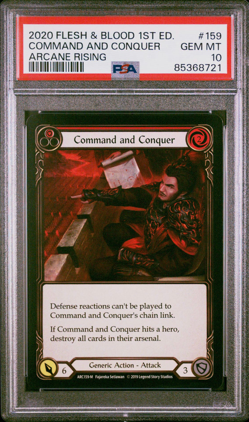 Command and Conquer 1st ed Arcane Rising Non Foil PSA 10